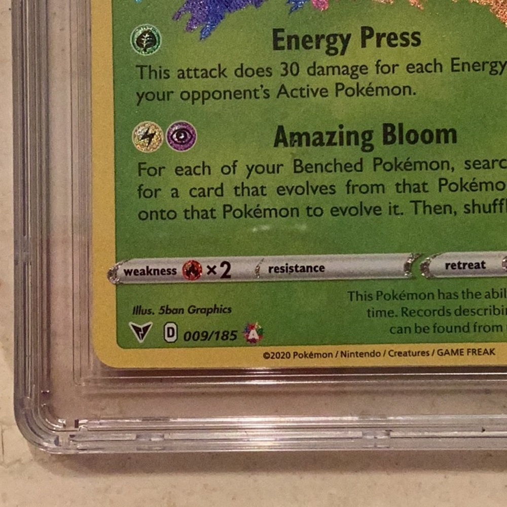 Pokemon Celebi Vivid Voltage 009/185 Holo 2020 Amazing Rare CGC 9 SWSH #009 - Picture 3 of 7